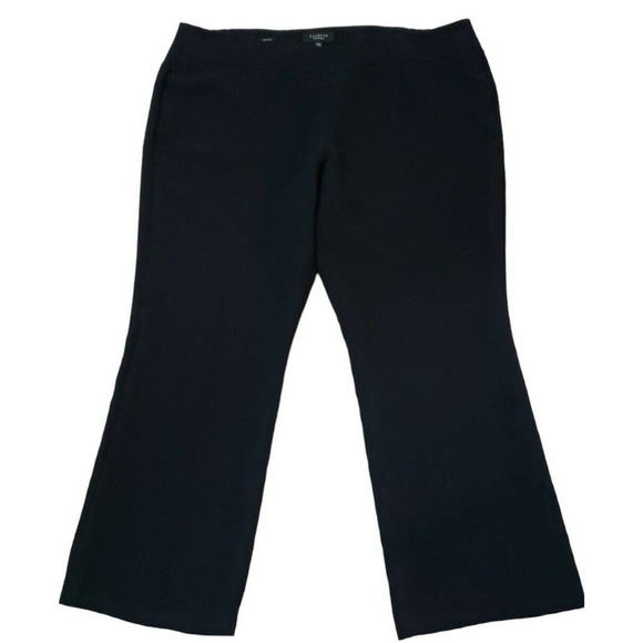 Talbots ~Woman Plus Size 20WP~Black Cropped Dress Pants High Rise Pockets Career - Picture 7 of 15